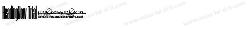 HeadingNow Trial 57字体转换
